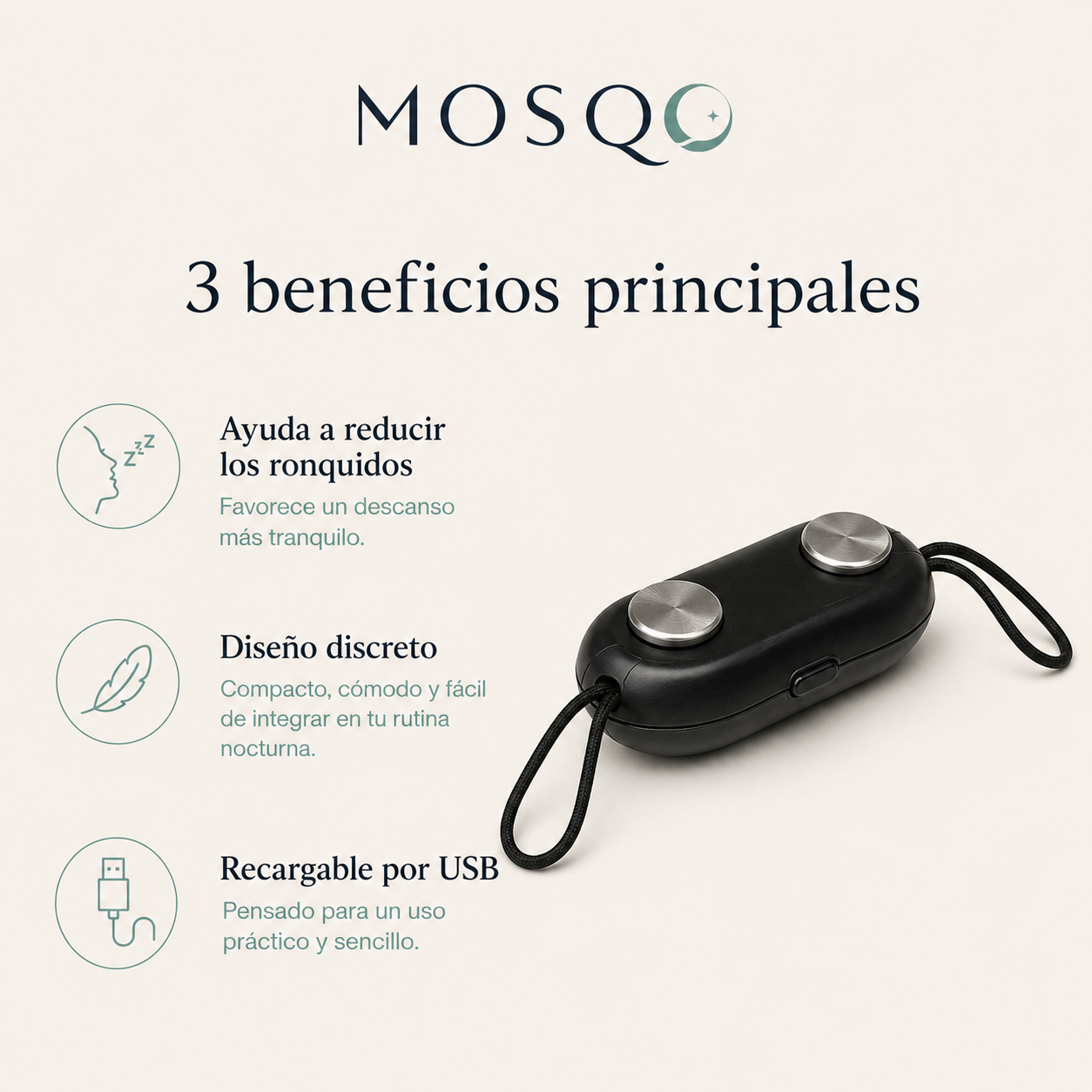 Dispositivo anti-ronquidos - MOSQO