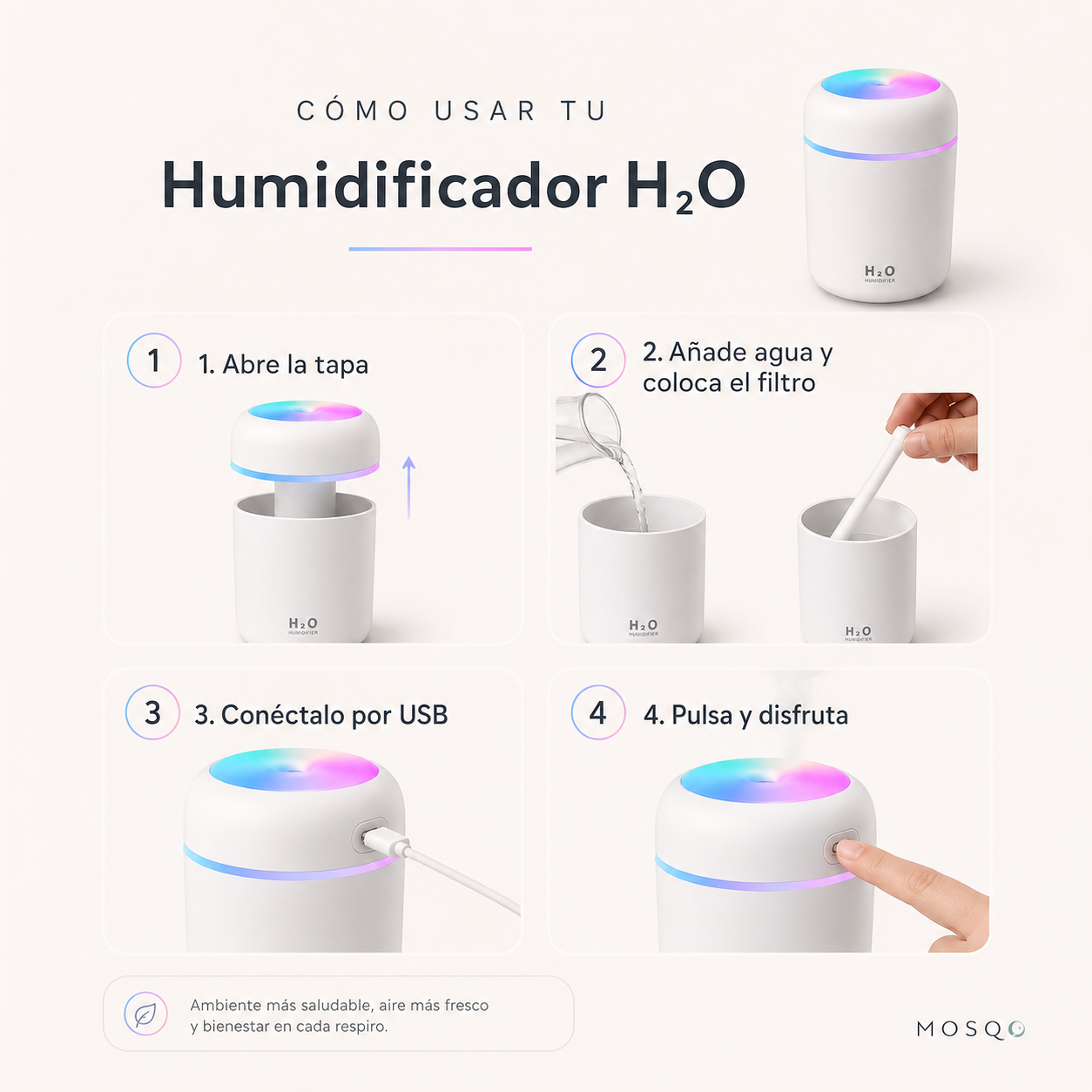 Humidificador H2O - MOSQO