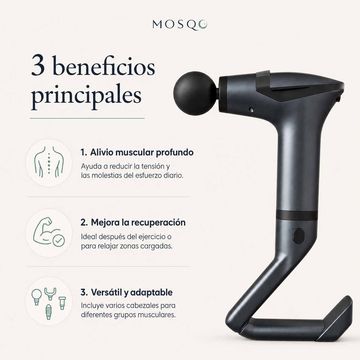 Pistola Masajeadora Multifunción - MOSQO