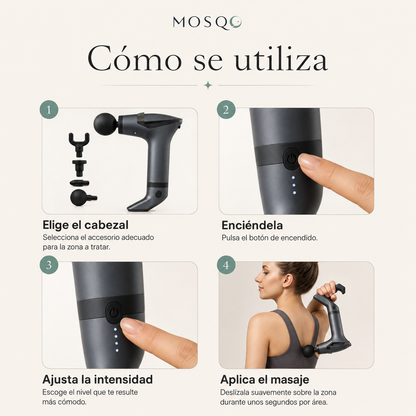 Pistola Masajeadora Multifunción - MOSQO