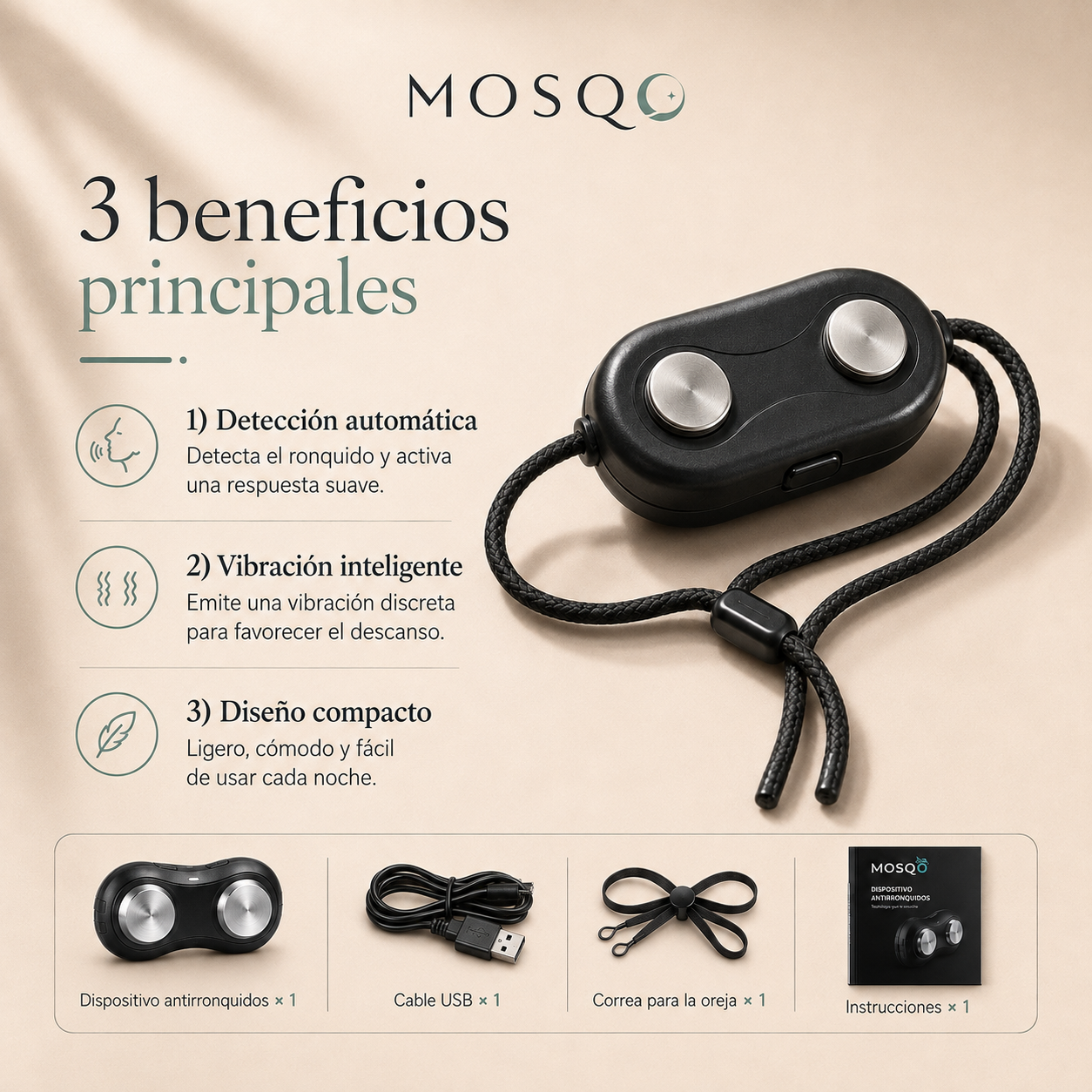 Dispositivo anti-ronquidos - MOSQO