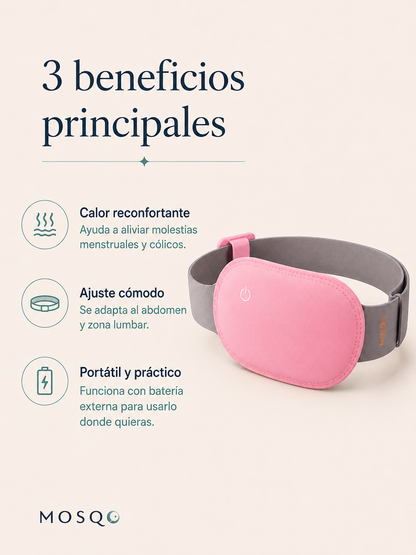 Cinturon calefactado para dolores menstruales y cólicos - MOSQO